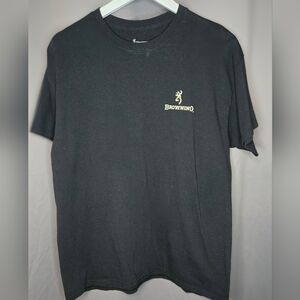 Browning Men’s Graphic T-Shirt Black Size Large – Hunting Flag Design